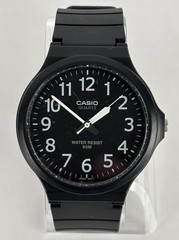 Casio MW-240 40mm Black Quartz Analog Watch w/ Band & New Battery