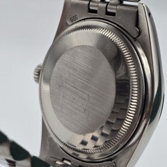 Rolex Datejust 36mm Oyster Perpetual 18k White Gold Steel Silver Dial 16014