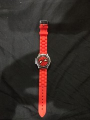 Marvel Spider-Man Unisex Children’s Watch with Metallic Spinner Top in Red
