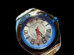 TechnoMarine Cruise SM-006 White Blue Red Yellow Silicone Band Dive Watch 50M