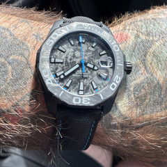 TAG Heuer Aquaracer 41mm Automatic Titanium/Carbon Black Dial 300m Lmtd Edition