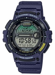 Casio WS-1200H-2AV, Fishing Tide/Moon Graph, 10 Year Battery, Blue, 3 Alarms