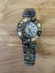 B18/ Windsor Collection Abalone Shell & Clear Crystal Xanadu 26mm Women’s Watch