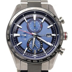 Citizen Attesa Actline AT8186 51L Radio Solar Blue Dial Men’s From Japan