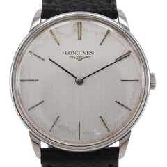 Longines Cal 847 4 Watch Stainless Steel Quartz Analog Men Silver Dial
