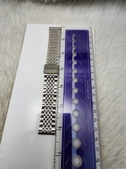 20mm Silver Jubilee Stainless Steel Watch Band Bracelet Fold ver Clasp Replace