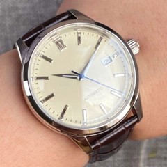 40mm Tandorio Butter Dial Double Bow Sapphire Glass NH35A Automatic Mens Watch