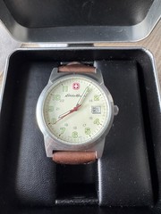 Wenger Eddie Bauer Swiss Army Wristwatch-Cream Dial 38mm