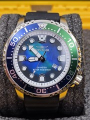 Invicta Men’s Pro Diver Abyss Watch- GREEN/BLUE Dial- Silicone Band -48mm