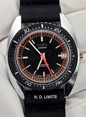 Camy Geneva 1960s Skin Diver 38mm FHF 96-4 Manual Wind 20mm Lugs