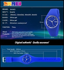 Stylish Waterproof Quartz Watch for Women & Teens – Casual Silicone Band, Gift I
