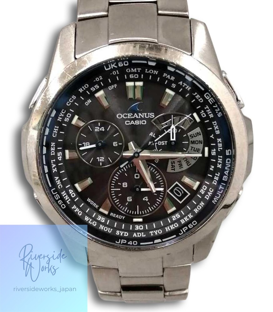CASIO Oceanus Solar Radio Quartz Watch OCW-M700
