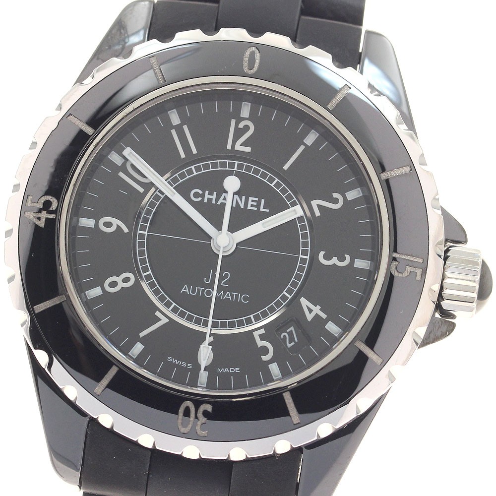 CHANEL J12 black ceramic H0684 38mm black Dial Automatic Men’s Watch_957328