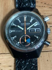 Citizen Bullhead Challenge Timer Cal.8110 Automatic Chronograph Vintage 1970s