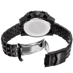 Akribos XXIV AK852BK Chronograph Tachymeter Date Stainless Steel Mens Watch