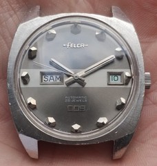 Vintage men’s Felca Space Star 009 automatic watch AS 1882