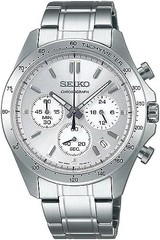 SEIKO Spirit SBTR009 Silver Chronograph Quartz Stainless Men’s Watch New in Box