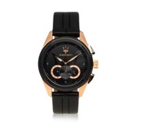 Maserati Chronograph Rose Gold Tone Case Black Dial Men’s Watch – R8871612025