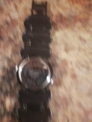 Geneva Silver/Black Quartz Ladies Watch, with Rhinestones, new batterySainl