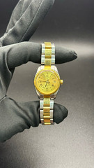 Baume & Mercier Automatic Dress Watch Two-Tone Gold Dial Roman Date