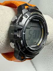 Armitron 40/8388 New Battery Mens Watch 47MM 8.5″ Orange Rubber Band