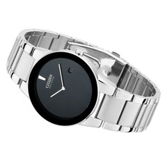 Citizen AU1060-51E Men’s Eco-Drive Watch Black Dial Stainless Steel Bracelet