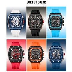 Top Brand Men’s Watches Luxury Square Quartz Wristwatch Waterproof Luminous Chr