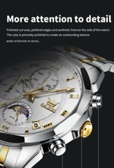 Waterproof Quartz Watch Men’s Luminous Luxury OLEVS Steel Men Stainless Strap
