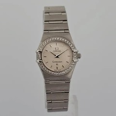Omega Constellation 1562.30 Diamond Bezel 22.5mm Quartz Ladies Watch
