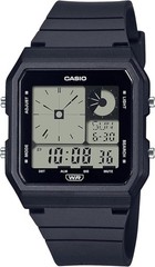 Casio LF20W-1A Digital Black Resin Watch Unisex World Time Alarm LF-20W