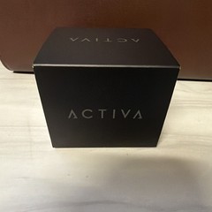 Activa ACW2100-005 Quartz 44mm Clear Case Black Rubber Strap 50m Alarm Date