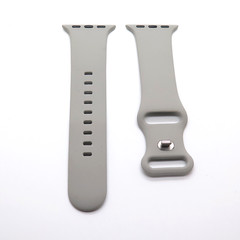 3 Different Silicone Apple watch band Gray, Pink, Brown 38/40 S/M