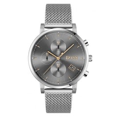 Hugo Boss HB1513807 Mens Associate Brushed Steel Rose Gold Watch