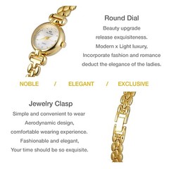Vintage Minimalist Women Watch Round Face Silver Tone Women’s Quartz Wrist Watch