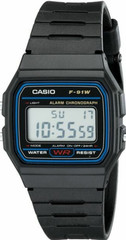 Casio F91W Classic Resin Strap Digital Waterproof Sport Watch – Black