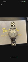 Joe Rodeo Classic Men’s Silver Chronograph Date Quartz Watch Bracelet w/Box