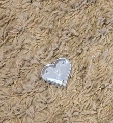 Omron PO_11 Silver Heart Watch Medallion for Use on a Chain (Doesn’t Run)