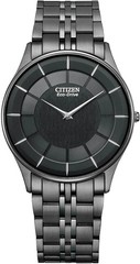 Citizen Collection AR3017-58E Eco-Drive Slim Solar Black Dial Men’s Watch New