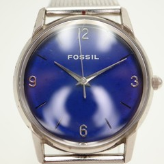 Vintage Fossil Mood Watch Unisex 31mm Watch Stainless Mesh JR-7704 w New Battery