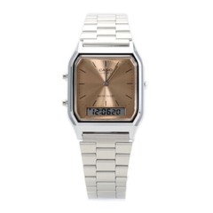 CASIO AQ-230A-4A CLASSIC Unisex Wristwatch Analog Digital Silver New item no Box