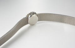 Vintage Ladies’ Rolex Precision watch in 18K White Gold with Diamonds 38.6g