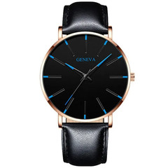 Minimalist Men’s Ultra Thin Quartz Watch with Mesh Strap – Business Style