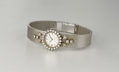 Vintage Ladies’ Rolex Precision watch in 18K White Gold with Diamonds 38.6g