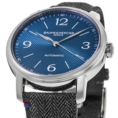 New Baume & Mercier Classima Automatic Blue Dial Fabric and Men’s Watch 10708