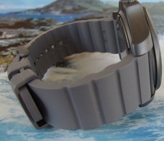 Brand New SWISS ARMY INOX TITANIUM Professional 200m Diver~Gray Dial~Rubber Band