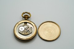Vintage CARTLAND Enamel Woman’s Mechanical Watch Pendant 4.2cm x 3cm