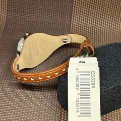 Fossil ES5205 Carlie Brown Leather Strap Blue Dial Analog Classic Women’s Watch