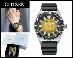 Regular 56 800 New CITIZEN NY0120 01X Promaster Marine Diver Yellow Dial Mechani