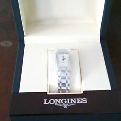 Longines DolceVita Women’s 23mm Rectangle Quartz Silver Bracelet White Dial