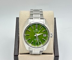 Grand Seiko Hi-Beat GMT Bamboo Garden SBGJ259 40mm Green Dial Stainless Steel